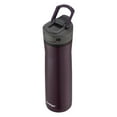 thumbnail image 2 of Contigo Cortland Chill 2.0 24 oz Merlot and Black Solid Print Double Wall Vacuum Insulated Stainless Steel Water Bottle with Wide Mouth Lid, 2 of 9