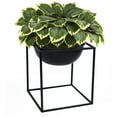 thumbnail image 6 of Tall Metal Floor Flower Planter Holder with Stand, Modern Decorative Floor Flower Holder, Perfect for Your Entryway,, 6 of 7