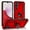 Red, variant on Hotpom Samsung Galaxy A14 5G Case, Military-Grade Shockproof Cover with 360° Rotating Kickstand - Blue