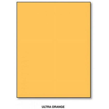 Mohawk BriteHue Bright Color Paper | Ultra Orange | 24lb Bond / 60lb Text Paper | 8.5" x 11" (Letter Size) | 100 Sheets Per Pack