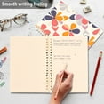 thumbnail image 4 of FORMRS 1-Subject Spiral Notebook 8" x 5" College Ruled 60 Refillable Sheet A5 Hard Cover, 2 Pack, Purple Retro Flower, 4 of 7