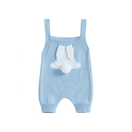 

Bagilaanoe Newborn Baby Girl Boy Knitted Rompers Sleeveless Bodysuit 3M 6M 12M 18M 24M Infant Ribbed One Piece Jumpsuit