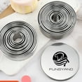 thumbnail image 5 of FUNGYAND Stainless Steel Pastry molds - Dough Pastry Cake Circle Cutting Ring Molds, 5 of 5