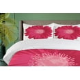 thumbnail image 4 of Ambesonne Gerber Daisy Duvet Cover Sets, Close up Flower, 2-Queen, Dark Pink Hot Pink, 4 of 7