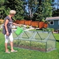 thumbnail image 4 of BPS Mini Greenhouse with 3 Zipper Doors, Portable Garden Greenhouse with Roll-up Zipper Doors, UV-Protected for Indoor Outdoor Plants and Herbs, 9'x3'x3', Transparent, 4 of 8