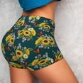 thumbnail image 4 of Lsque Sunflowers Pattern High Waisted Biker Shorts for Women-Tummy Control Fitness Athletic Workout Running Yoga Gym Shorts,Moisture-Wicking-X-Large, 4 of 9