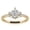 Yellow, variant on 1 Carat Moissanite Princess Shape - Vintage Engagement Ring In 18K Yellow Gold Plating for Women