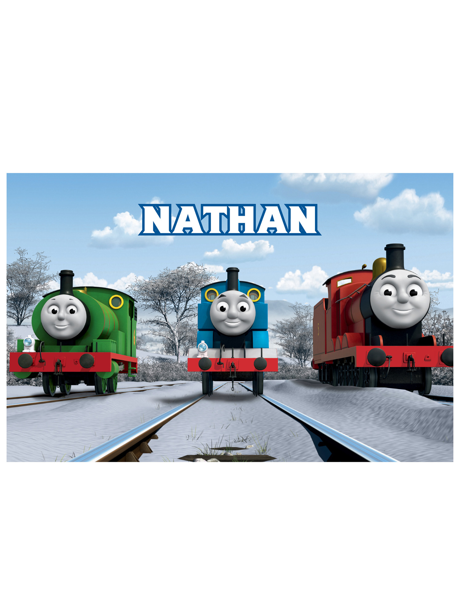 Personalized Thomas & Friends Winter Fun Placemat
