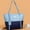Blue, variant on VANLOFE Storage & Organization Women's Handbag Women's Soft Tote Shoulder Bag Large Capacity Handbag Soft Leather Women's Shoulder Bag