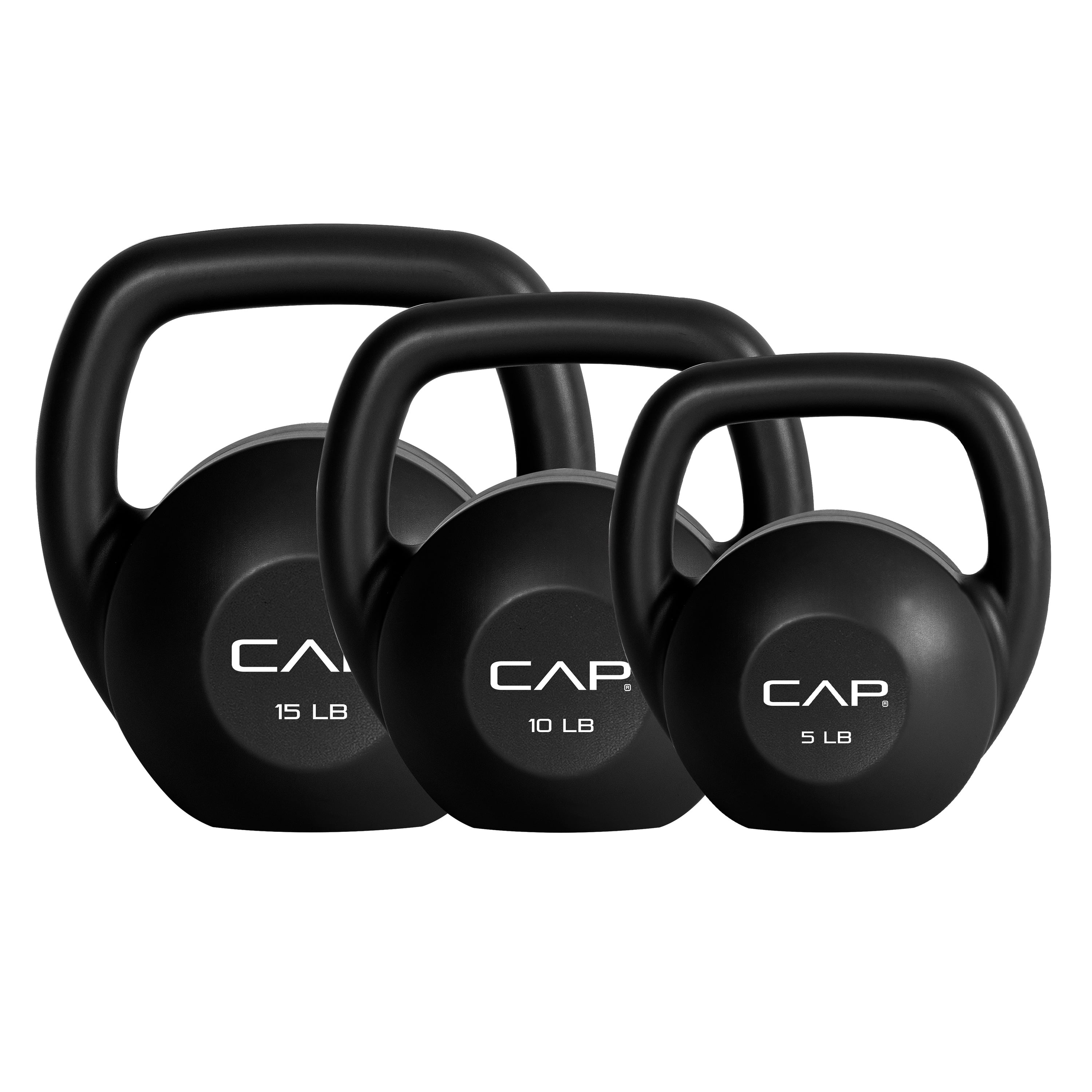 CAP Barbell, 5 lb Vinyl Kettlebell Body Trainer, Black