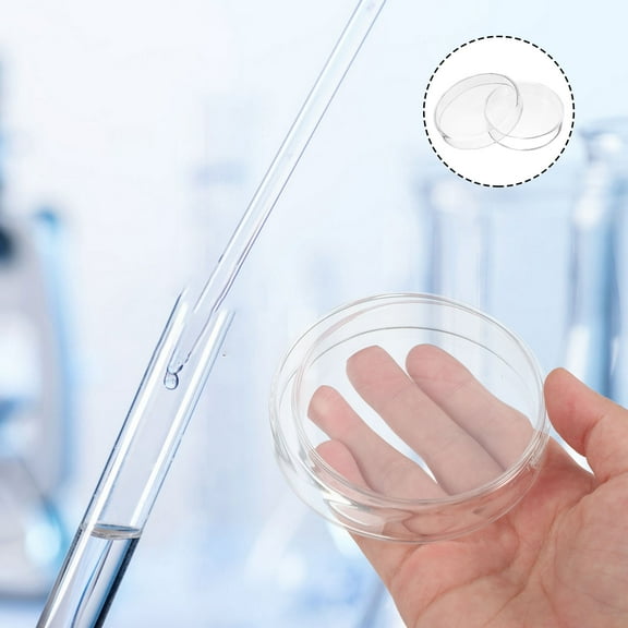 CIMAXIC Laboratory Supplies Set 8.3X0.79X0.79In Glass Petri Dish