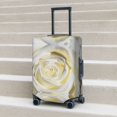 thumbnail image 5 of White Rose Luggage Cover Anti Scratch, Elastic Suitcase Protector Suitcase Covers for Luggage Fits 18-32 Inch Luggage, 5 of 5