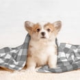 thumbnail image 4 of Disketp Gray Checkboard Dog Blanket/Bed Cover for Dogs and Cats,Puppy Essentials-Small, 4 of 8