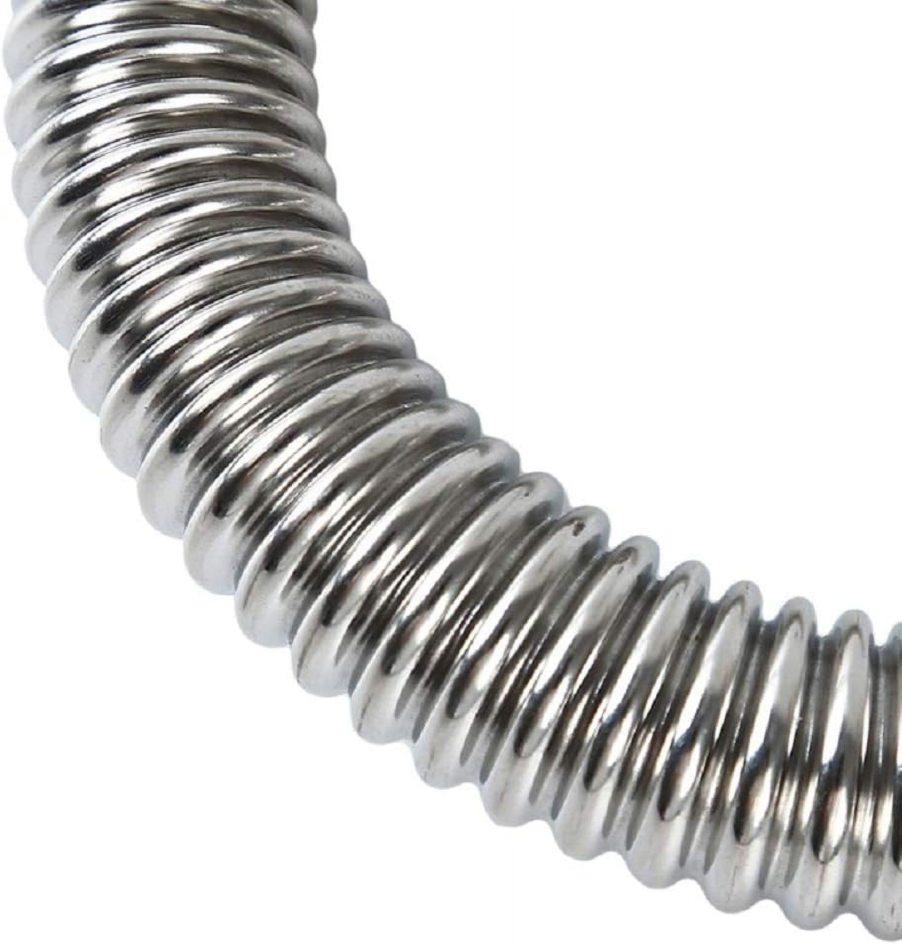 JoyTube 3/4×3/4 Inch Corrugated Shower hoses 18 inch Stainless Steel Flexible Female Fitting Water Heater Pipe 2 pcs