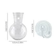 thumbnail image 2 of Gmogad Transparent Suction Cup Wall Vase - Modern Hanging Flower Arrangement Container, Indoor Hydroponic Plant Terrarium & Fish Tank Decor, 2 of 2