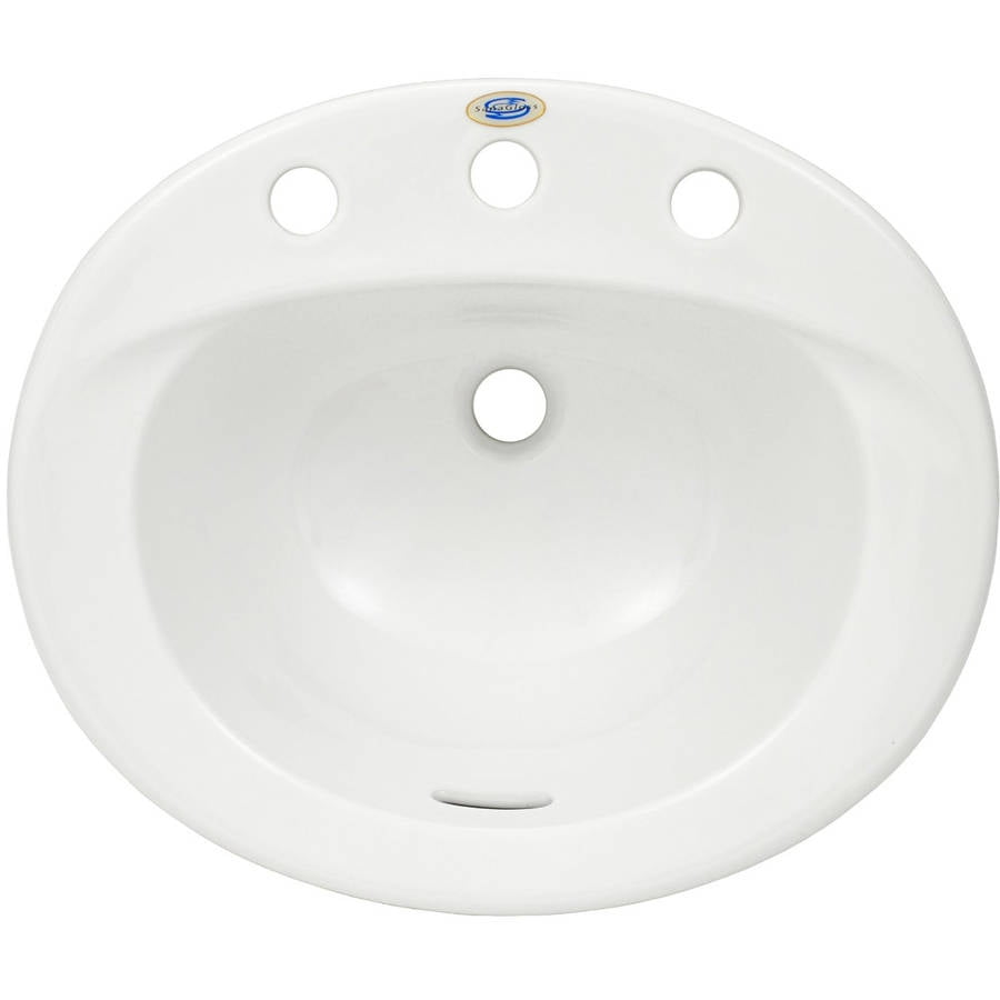 Toto Supreme 20" Drop In Bathroom Sink with 3 Faucet Holes Drilled