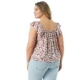 thumbnail image 3 of Jessica Simpson Women's and Women's Plus Flutter Sleeve Top, 3 of 5