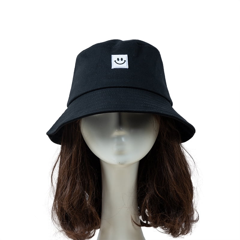 smiley face bucket hat