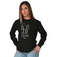 thumbnail image 3 of Cute Sassy Fashionista Forever Cool Women Plus Size Long Sleeve Graphic Tee Brisco Brands 2X, 3 of 5