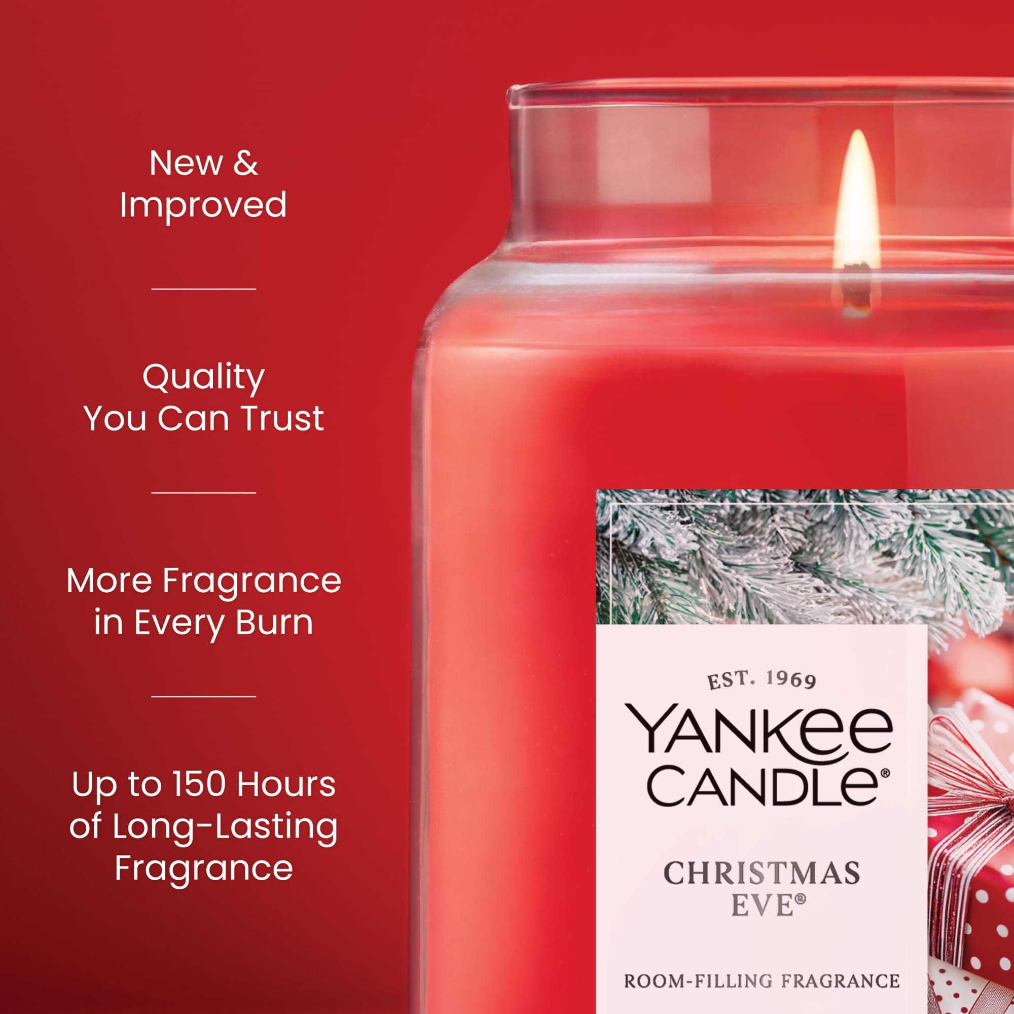 Yankee Candle Christmas Eve Original Large Jar Scented Candles, 22 oz