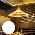 thumbnail image 3 of 2 Pcs Cadre de Lumière de Plafond en Métal Support de Lustre Accessoire de Lustre Blanc, 3 of 7