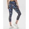thumbnail image 2 of Brythos Women's Cropped Leggings - Art Splatter Print Cropped Trousers,Multicolor,XXXXXL, 2 of 5