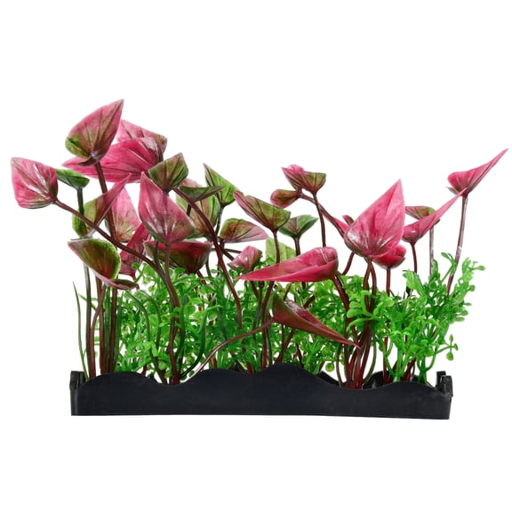 Penn-Plax Aqua-Scaping Aquarium Plant Decoration, Plastic - Purple Bunch - S