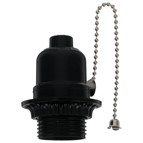 TEAMWILL Pull Chain Light Bulb Socket Replacement, E26 E27 Base, 250W ...
