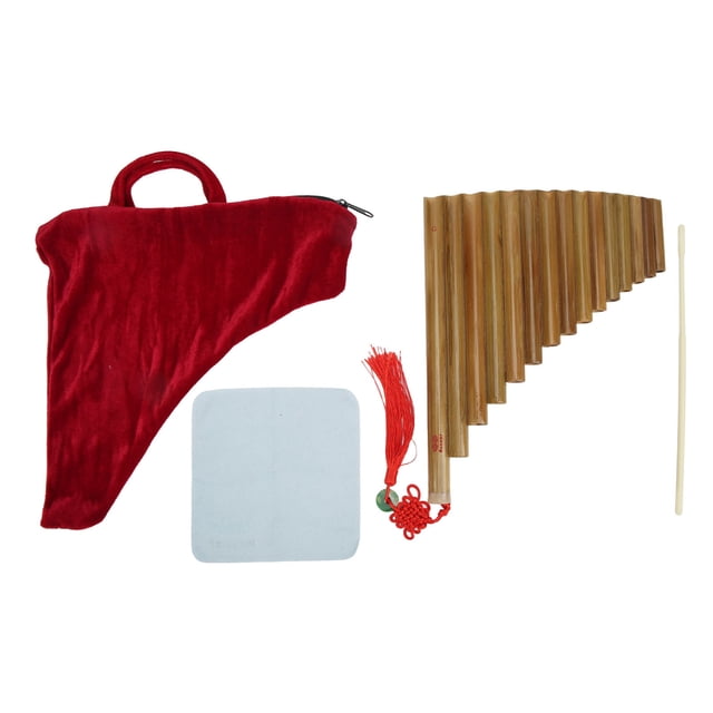 Panpipes Flute,Pan Flute 15 Pipes Chinese Traditional Musical Instrument Pan Pipes Rugged and Tough