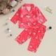 thumbnail image 3 of Lioraitiin-Conjunto de pijamas navideños para niños y niñas, ropa de dormir de 2 piezas, de manga larga, con alce y pantalones largos, 3 of 4