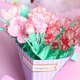 thumbnail image 5 of Tarjeta del día de la madre Adorno Claveles decorativos Ramo de flores, Tarjeta Tarjeta de felicitación 3D para esposa San, 5 of 9