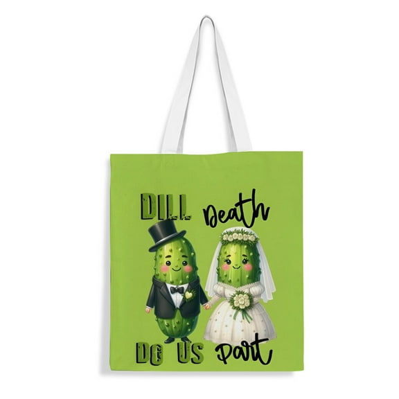 Pickle Handbag 13.8*15.8 Inches Made Of Canvas Material Durable And Stylish Showcasing Personal Style