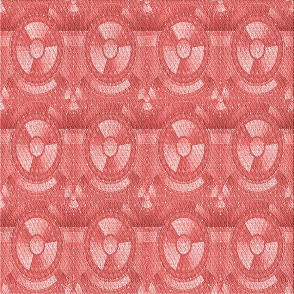 Ahgly Company Machine Washable Indoor Square Transitional Ruby Red Area Rugs, 8' Square