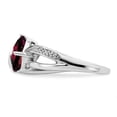 thumbnail image 3 of Auriga Fine Jewelry 925 Sterling Silver Rh-plated Amethyst and Diamond Ring for Women Size 6, 3 of 6