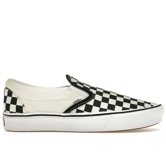 Vans Men's Slip-On Comfycush True White Checkerboard Shoes, from StockX