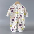 thumbnail image 2 of CAUYDY Newborn Girl Bodysuit 0 3 6 9 Months 1T 2T Baby Romper for Boy Infant Long Sleeved Sleepers Preemie Fall Winter Pajamas Sizes 6-9 Months,Light Yellow, 2 of 4