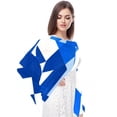 thumbnail image 4 of Flag of Israel Beautiful Translucent Chiffon Yarn Hair Scarf 180*73 (70.86*28.7in) - Light and Breathable Silk Wrap, 4 of 6