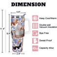 thumbnail image 3 of Cavalier King Charles Spaniel Tumbler 40oz for Women - Insulated Stainless Steel Travel Mug with Straw, Cute Dog Themed Coffee Cup Gift, 3 of 6