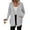 Gray, variant on Ribbed Knit Open Cardigan with Patch Pockets Women Cozy Fall Daily Casual Soft Versatile Outerwear Black L