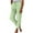 072 Green, variant on Christmas Valentine SavingsTrousers For Womens Elasticated Waist Wide Leg Slacks Straight Leg Pants Drawstring Trousers Loose Button Slacks Pockets Pants Solid Color Trousers Plus Size Slacks