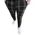thumbnail image 1 of TRKIYQC Pantalones de vestir para hombre a cuadros, ajustados, ajustados, elásticos, de corte regular, pantalones casuales de negocios TRKIYQC moda, 1 of 3