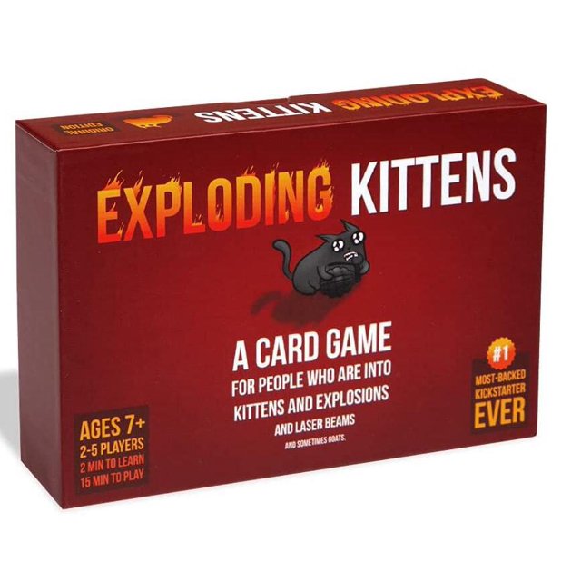 Tarjeta de juego de mesa para fiestas Gatitos explosivos explosivos