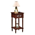 thumbnail image 3 of French Country Khloe Deluxe 1 Drawer Accent Table with Shelf, 3 of 6