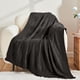 thumbnail image 5 of Manta Boho de punto, 1 unidad, manta acrílica para sofá de 160 x 130 cm, tejido grande en cm para mayor comodidad al dormir la siesta y relajarse en la oficina (negro), 5 of 9
