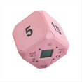 thumbnail image 2 of Mini Temporizador Digital Rosa Que Se Gira para Cambiar, Pantalla LED, 4 Tiempos Preestablecidos, Modo Dual, Temporizador de Cocción con Cuenta Regresiva, 2 of 5