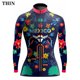 thumbnail image 3 of Jersey de ciclismo de manga larga para mujer de México, ropa de competición de ciclismo de montaña fina o polar de invierno, 3 of 5