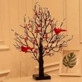 thumbnail image 4 of 2026 New Vintage LED Glowing Cardinals Tree, Twinkle Trees Lamp with Lighted Branches & Red Berries, Trees Tabletop Lamp Centerpiece for Home Party Decor(USB version, Battery Not Included), 4 of 5