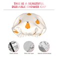 thumbnail image 4 of Cute Orange Pear Shower Cap, Reusable Bath Hair Hat for all Hair Lengths Hair Cover with Elastic Band Double Waterproof Layers Bathing Hat, 4 of 5