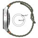 thumbnail image 5 of Adecuado para Samsung Galaxy Watch7/6/5/modelo oficial correa de costura con patrón ondulado correa de silicona deportiva FE, 5 of 5