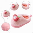 thumbnail image 6 of HCNTES Kids Toddler Slippers Baby Boys Girls Cute Cartoon Design House Shoes Children's Non Slip Warm Winter Fuzzy Indoor Slipper(Pink,8.5), 6 of 9